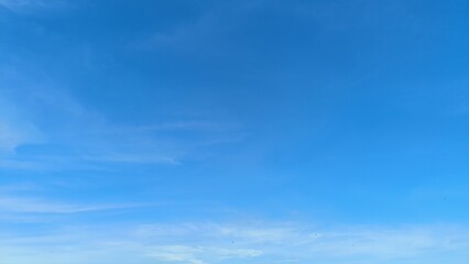 Vast Blue Sky with Room for Text or Graphics