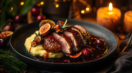 food, meat, meal, plate, chicken, pork, dinner, grilled, cuisine, roasted, dish, sauce, gourmet, delicious, cooked, fish, fried, vegetable, beef, restaurant, white, steak, tomato, roast, seafood