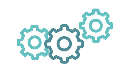 Fototapeta premium Gears representing mechanics and engineering concepts for creative projects and technology solutions