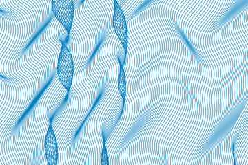 blue tie on white background . blue line pattern texture background 