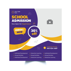 Back to School Social Media Post Template 