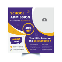 Back to School Social Media Post Template 