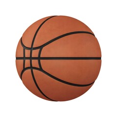 Fototapeta premium Basketball orange sphere black lines dimpled texture