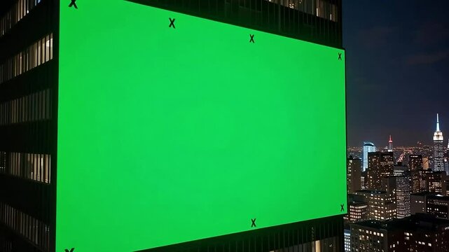 Building green screen stock footage: new york city skyline skyscraper background