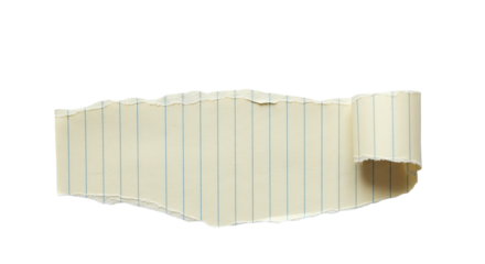 A poignant fragment of memory a torn page evoking nostalgia and reflection with its simple on transparent background