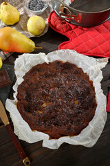 Torta pere e cioccolato