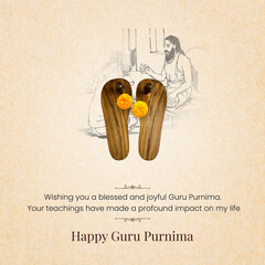 Happy Guru Purnima, with Guru Paduka