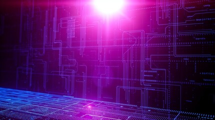 abstract futuristic data computer technology business background