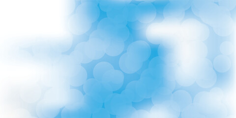 Design Template, Abstract Blurred White and Blue Background - Vivid Bright Wide Scale Multipurpose Creative Vector Design with Bokeh Effect for Advertise, Web, Greeting Cards, Events or Posters