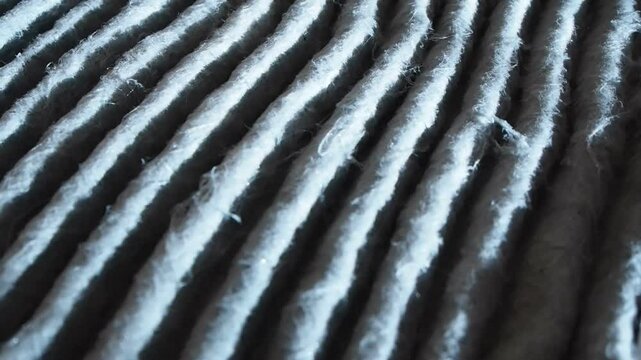 Pan over dirty air filter 