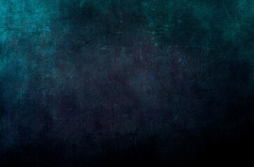 Fototapeta premium grunge style textured background with blue green tones moody dark surface texture with abstract distressed effect vintage rough wall texture in deep teal and navy blend