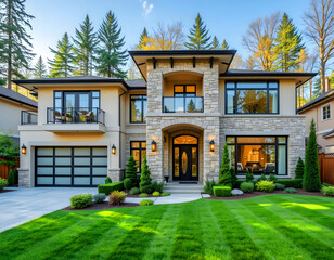 Stunning Image of an Exquisite New Construction Residence in Bellevue, Washington