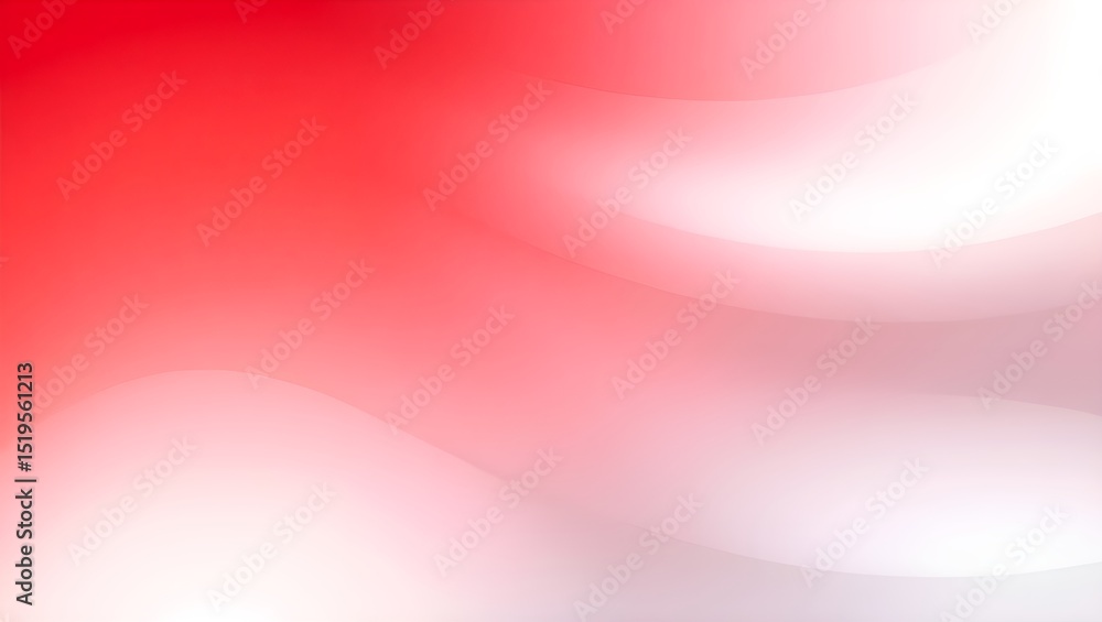 Poster abstract red and white gradient with subtle wavy lines soft and smooth