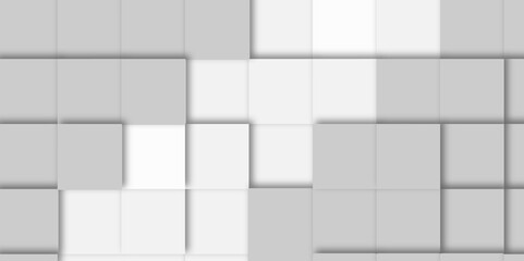  White and grey geometric texture. Abstract modern square background. vector illustration