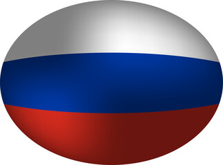 Fototapeta premium Spherical Russian Flag Design - A Unique Patriotic Display