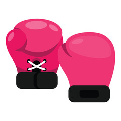 Boxing Gloves Vector style icon. Eps 10 file