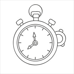 Obraz premium Vector icon of stopwatch resting on starting block. Represents race timing, training, and athletic preparation.