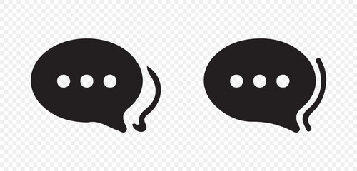 Hand-Drawn Chat Icon – Sketch Style Message Bubble
