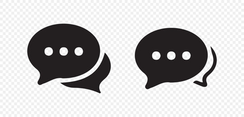 Hand-Drawn Chat Icon – Sketch Style Message Bubble
