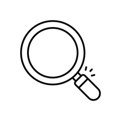Magnifying Glass Vector icon
