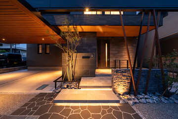 オシャレな庭｜エクステリア｜外構｜新築戸建て住宅	