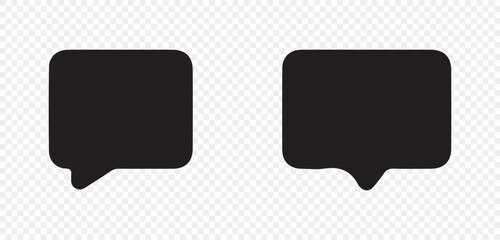 Chat Message Icon – Minimal Vector Design for UI/UX Projects