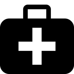 Medical Kit Icon Vector - First Aid Healthcare Emergency Symbol