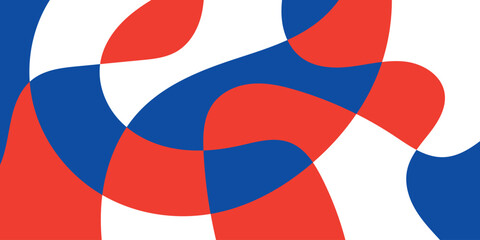 Flat abstract colorful modern fluid background illustration vector design. Multicolored vector illustration backdrop. Blue, red and white.