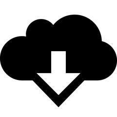 Cloud Download Arrow Storage File Transfer Icon