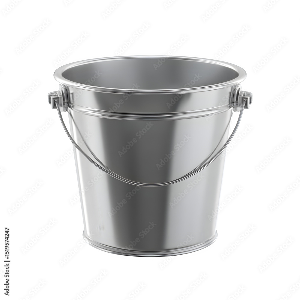 Poster bucket, high resolution digital graphic illustration for web and print use with clean background per