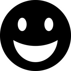 Big Happy Smile Face Emoji Vector Icon