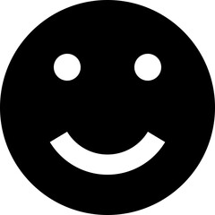 Happy Smiling Face Emoji Vector Icon