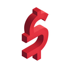 Fototapeta premium Sign Of Pound Sterling In Isometric 3d Style Money Symbol Render, high resolution digital graphic illustration for web and print use with clean background perfect for ads social media