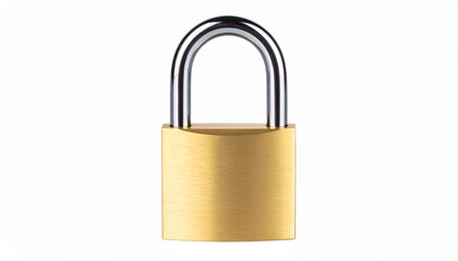 Fototapeta premium Secure Your Valuables High-Quality Brass Padlock for Enhanced Protection