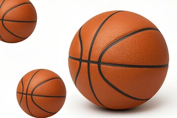 Obraz premium basketball on white background