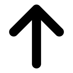 Up Arrow Icon - Upward Direction Vector Symbol