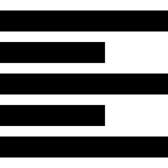 Obraz premium Alignment Lines Icon Black Vector Text Layout Symbol