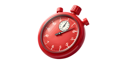 Red Stopwatch Time Tracker Design, high resolution digital graphic illustration for web and print use with clean background perfect for ads social media banners posters marketing presentations
