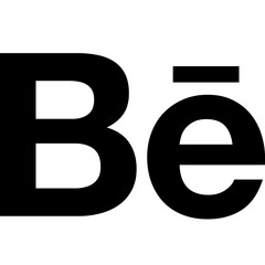 Behance Creative Portfolio Platform Icon Vector