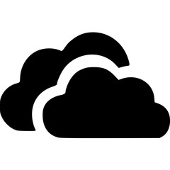 Cloud Computing Storage Technology Weather Icon Vector