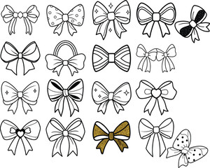 cute bow vector