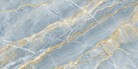 Cool-toned blue-gray marble with golden veins, blending natural strength and refined luxury for modern decor.