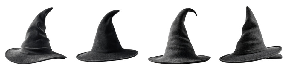 Collection of Black Witch Hats for Halloween and Costume Events