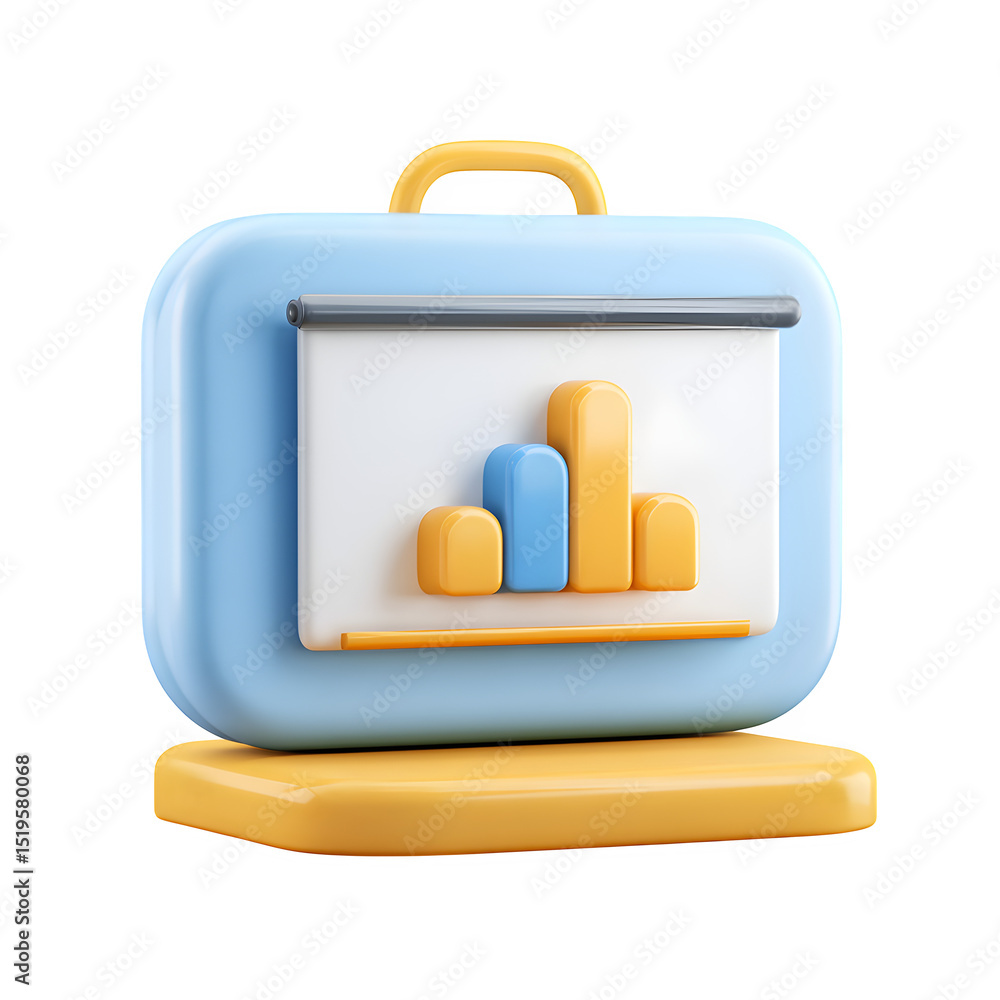 Poster presentation stock, high resolution digital graphic illustration for web and print use with clean ba