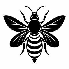 Obraz premium Bee silhouette art