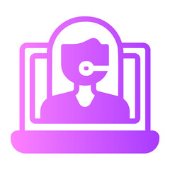 Online Support gradient icon