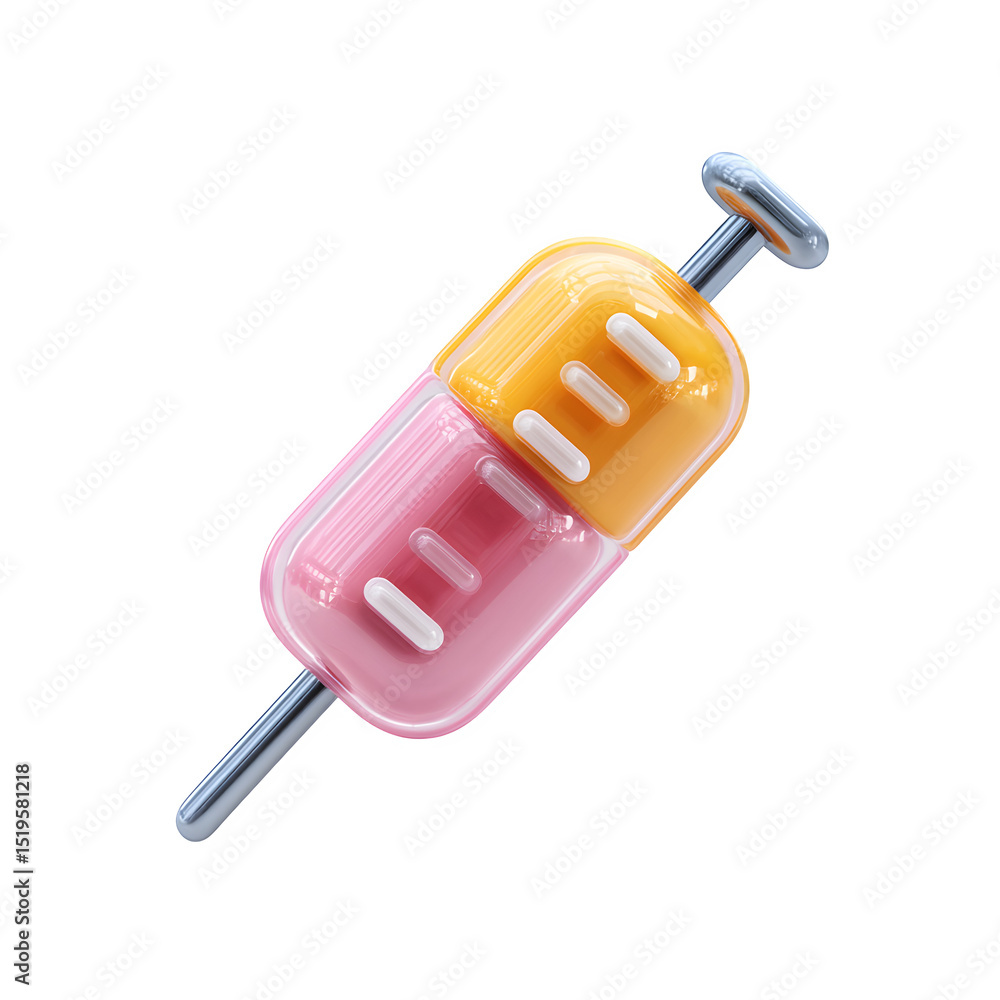 Poster pipette image, high resolution digital graphic illustration for web and print use with clean backgro
