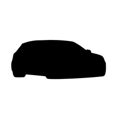 Car silhouette side view