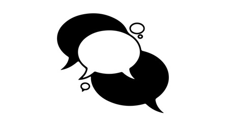 Communication bubbles chat speech