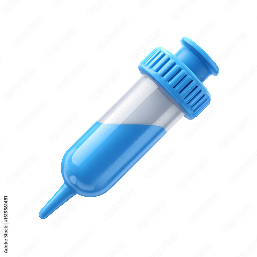 Aufkleber pipette render, high resolution digital graphic illustration for web and print use with clean backgr